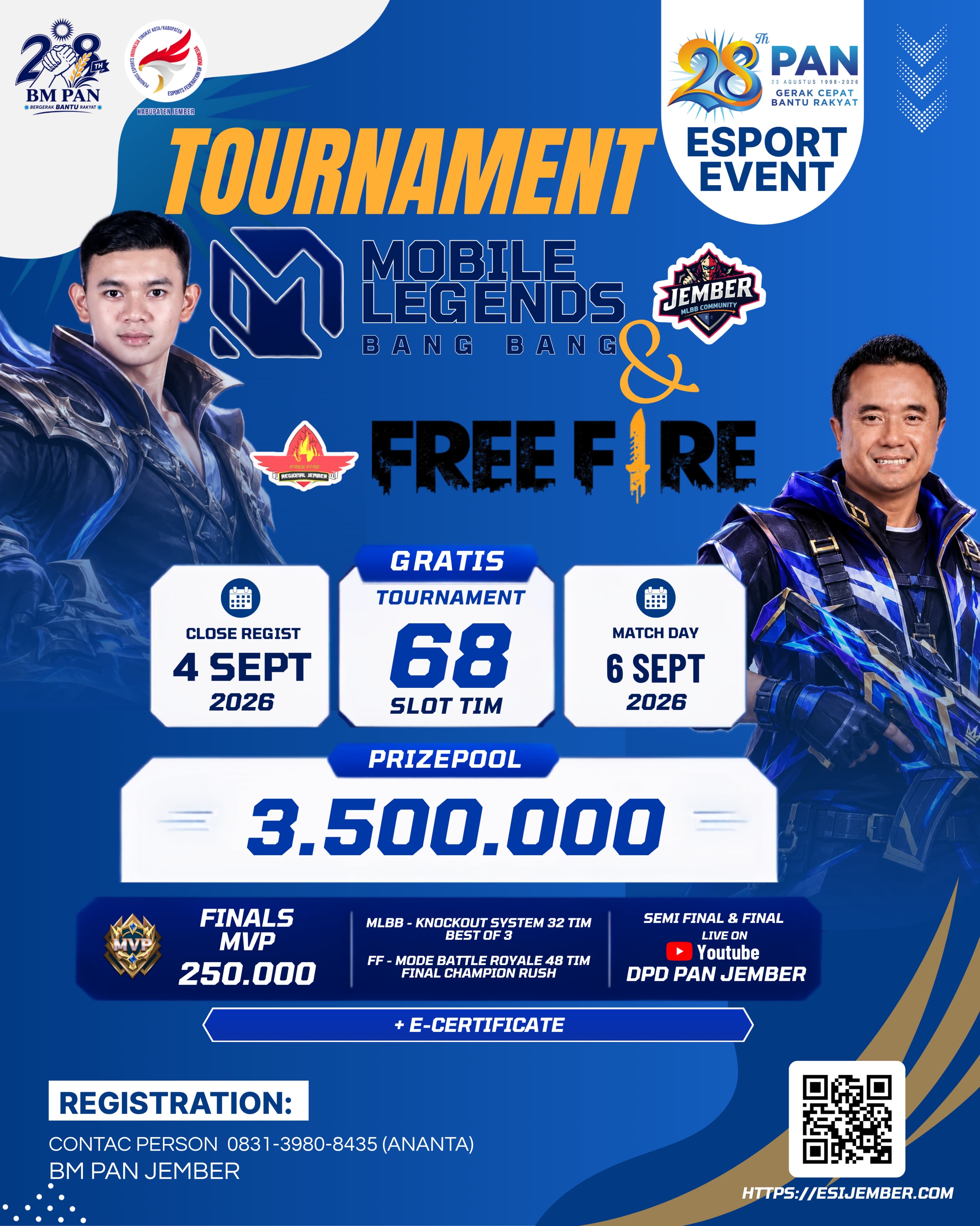 Brosur 28th PAN - Mobile Legend Competition